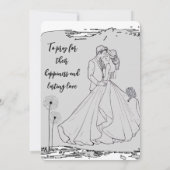 Wedding invitation Simplicity that speaks of luxry Einladung (Rückseite)