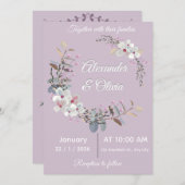 Wedding Invitation Template - Editable & printable Einladung (Vorne/Hinten)