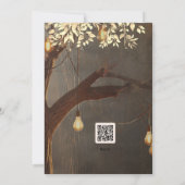 Wedding invitation template with vintage rustic oa einladung (Rückseite)