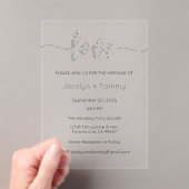 Wedding Invitation, Wedding Stationary, Heart Acryleinladungen (Insitu (Handheld))