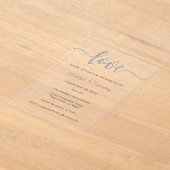 Wedding Invitation, Wedding Stationary, Heart Acryleinladungen (Ablage )