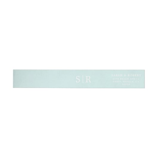 Wedding Invitation Wrap Around Label (Person)