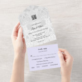 Wedding Invitation | Yumeji-Inspired Design All In One Einladung (Abreißtisch)