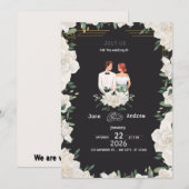 wedding invitations einladung (Vorne/Hinten)