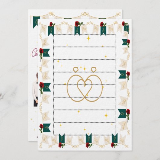 wedding invitations einladung (Vorne/Hinten)