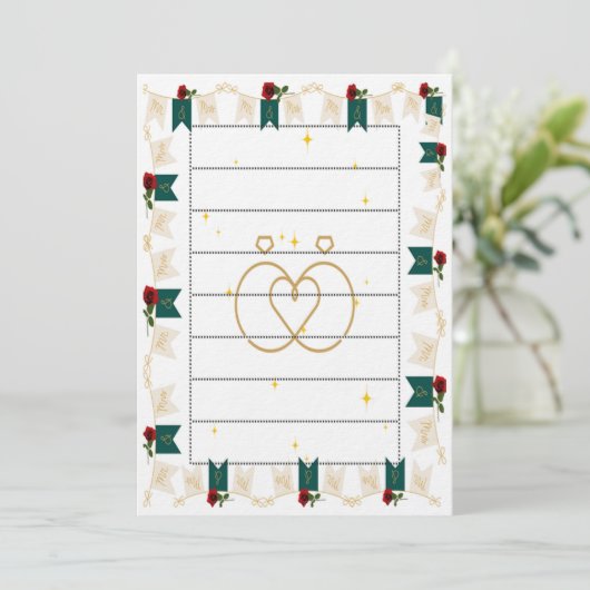 wedding invitations einladung (Stehend Vorderseite)