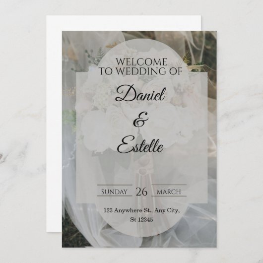 Wedding Invitations Einladung (Vorne/Hinten)