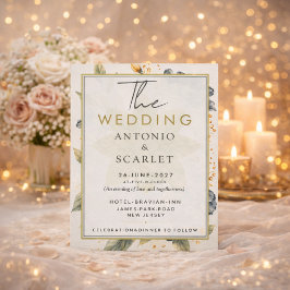 Wedding Invitations QR Code Elegant And minimalist Einladung