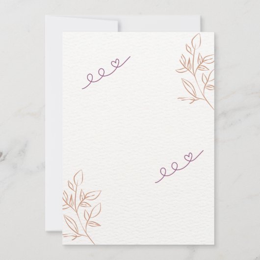 Wedding invitations with calendar 2024 einladung (Rückseite)