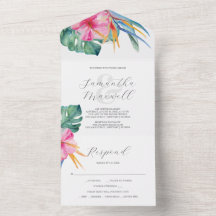 Wedding Invitations with RSVP Card Destination