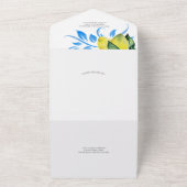 Wedding Invitations with RSVP Card Lemons All In One Einladung (Außenbereich)