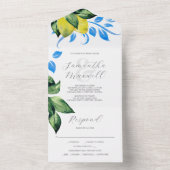 Wedding Invitations with RSVP Card Lemons All In One Einladung (Innen Boden)