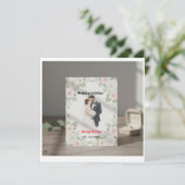 Wedding Invite, Minimalist Design, Bride and Groom Einladung (Stehend Vorderseite)