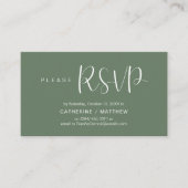 Wedding Invites RSVP Reminder, Modern Minimal Begleitkarte (Vorderseite)