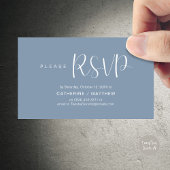 Wedding Invites RSVP Reminder, Modern Minimal Begleitkarte
