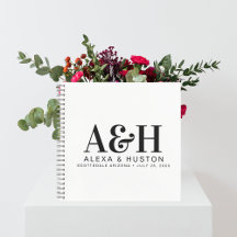 Wedding Journal Custom Monogram Planning Notebook