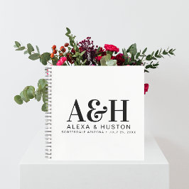 Wedding Journal Custom Monogram Planning Notebook Notizblock