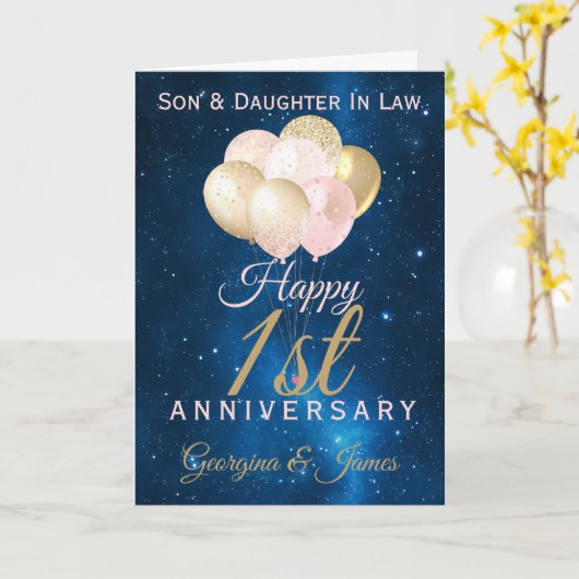 Wedding Jubiläumsjunge Son Karte (Gelbe Blume)