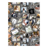 Wedding Keepake 30 Foto Collage Black ID1065 (Vorne)