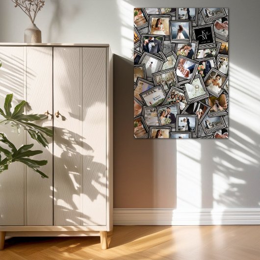 Wedding Keepake 30 Foto Collage Black ID1065