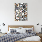 Wedding Keepake 30 Foto Collage Black ID1065 Leinwanddruck (Insitu (Schlafzimmer))