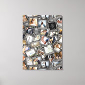 Wedding Keepake 30 Foto Collage Black ID1065 Leinwanddruck (Vorderseite)