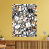 Wedding Keepake 30 Foto Collage Black ID1065 Leinwanddruck (Insitu (Wohnzimmer))