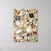 Wedding Keepake 30 Foto Collage Gold ID1065 Leinwanddruck (Vorderseite)