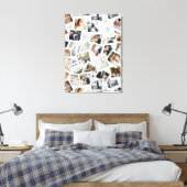 Wedding Keepake 30 Foto Collage White ID1065 Leinwanddruck (Insitu (Schlafzimmer))