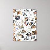 Wedding Keepake 30 Foto Collage White ID1065 Leinwanddruck (Vorderseite)