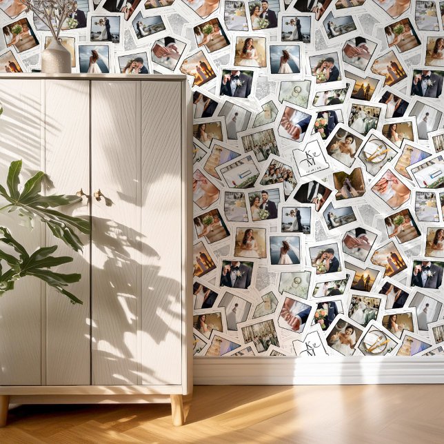 Wedding Keepake 30 Foto Collage White ID1065 Tapete (Von Creator hochgeladen)