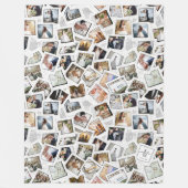 Wedding Keepake 31 Foto Collage White ID1065 Fleecedecke (Vorderseite)