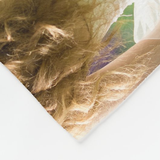 Wedding Keepake 6 Square Foto Collage Fleecedecke (Ecke)