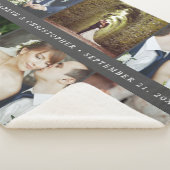 Wedding Keepake 6 Square Foto Collage Sherpadecke (3/4)