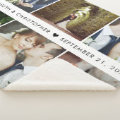 Wedding Keepake 6 Square Foto Collage Sherpadecke (3/4)