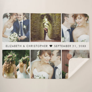 Wedding Keepake 6 Square Foto Collage Sherpadecke