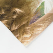 Wedding Keepake Mr. und Mrs. 6 Foto Collage Fleecedecke (Ecke)