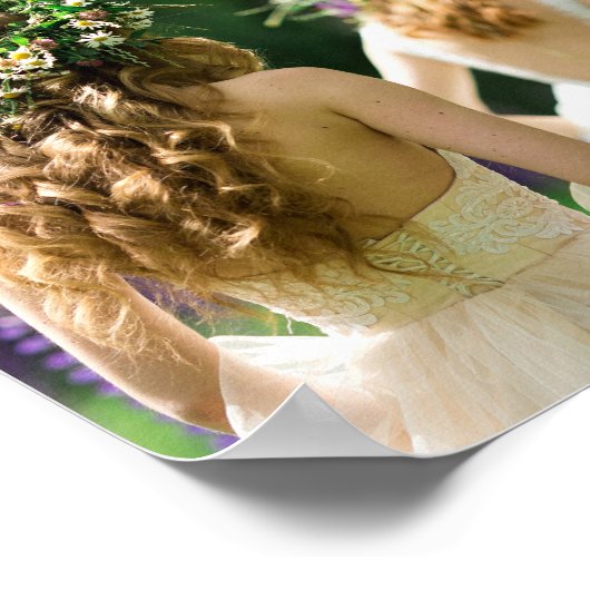 Wedding Keepake Mr. und Mrs. 6 Foto Collage Poster (Ecke)