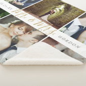 Wedding Keepake Mr. und Mrs. 6 Foto Collage Sherpadecke (3/4)