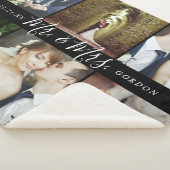 Wedding Keepake Mr. und Mrs. 6 Foto Collage Sherpadecke (3/4)