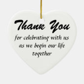 Wedding Keramikornament (Hinten)