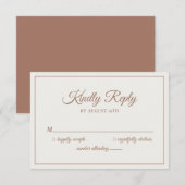 Wedding Kindly Antwort Modern Mocha Brown (Vorne/Hinten)