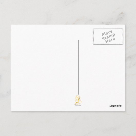 Wedding Kitten Postcard Postkarte (Rückseite)