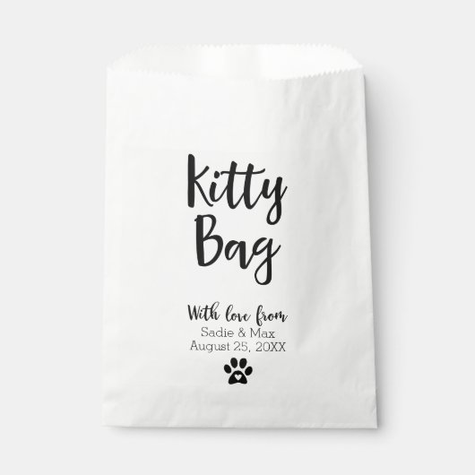 Wedding Kitty Leckerei Fvor Bags Geschenktütchen (Vorderseite)