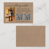 Wedding Kraft UAWG Details Foto 2 QR Begleitkarte (Vorne/Hinten)
