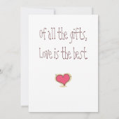 Wedding Kuss Dankeskarte (Rückseite)