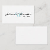 Wedding Label 016 Begleitkarte (Vorne/Hinten)