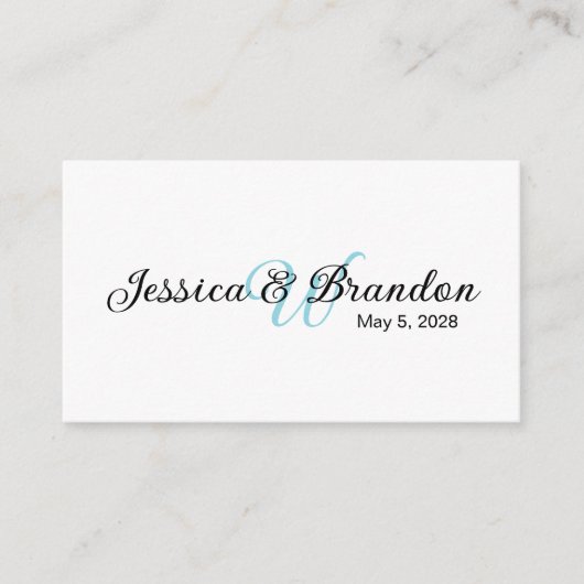 Wedding Label 016 Begleitkarte (Vorderseite)