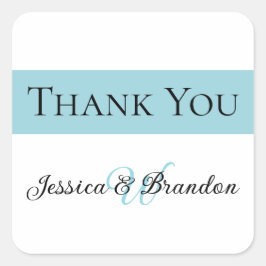 Wedding Label 016 Quadratischer Aufkleber