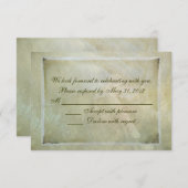 Wedding Lace Abstrakt RSVP Karte (Vorne/Hinten)